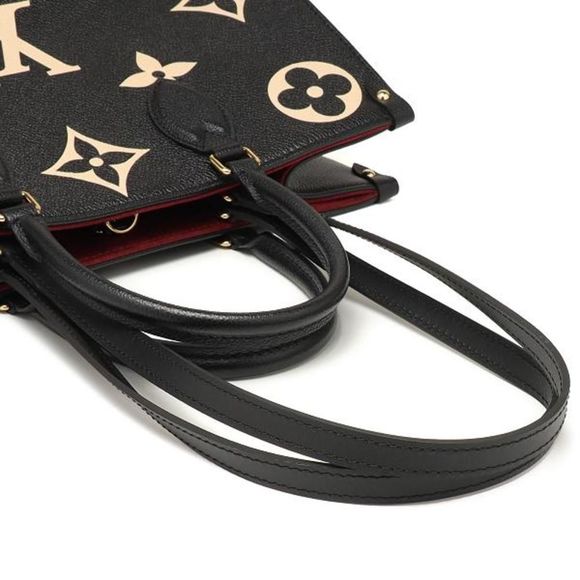 Louis Vuitton On the Go MM Giant Monogram Emplant 2 Way Tote Bag Handbag - Picture 8 of 9